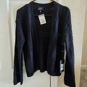 Cyrus Black Open Front Women's Cardigan